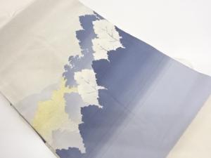 木々模様織り出し名古屋帯